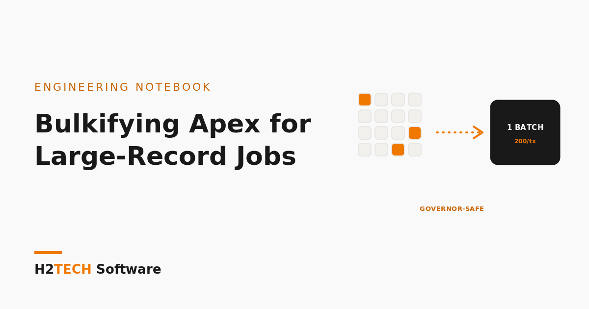 Bulkifying Apex for Large-Record Jobs